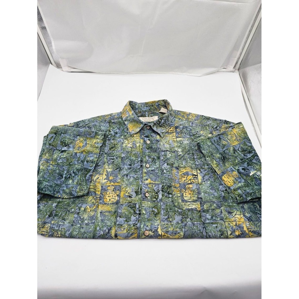 Island Republic Shirt Mens Multicolor Hawaiian Short Sleeve XXL
